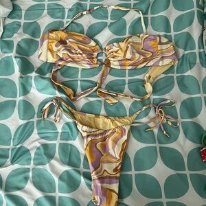 Monday Swimwear Costa Rica Top and Isla Mujeres Bottom Italian Ice Bikini Set